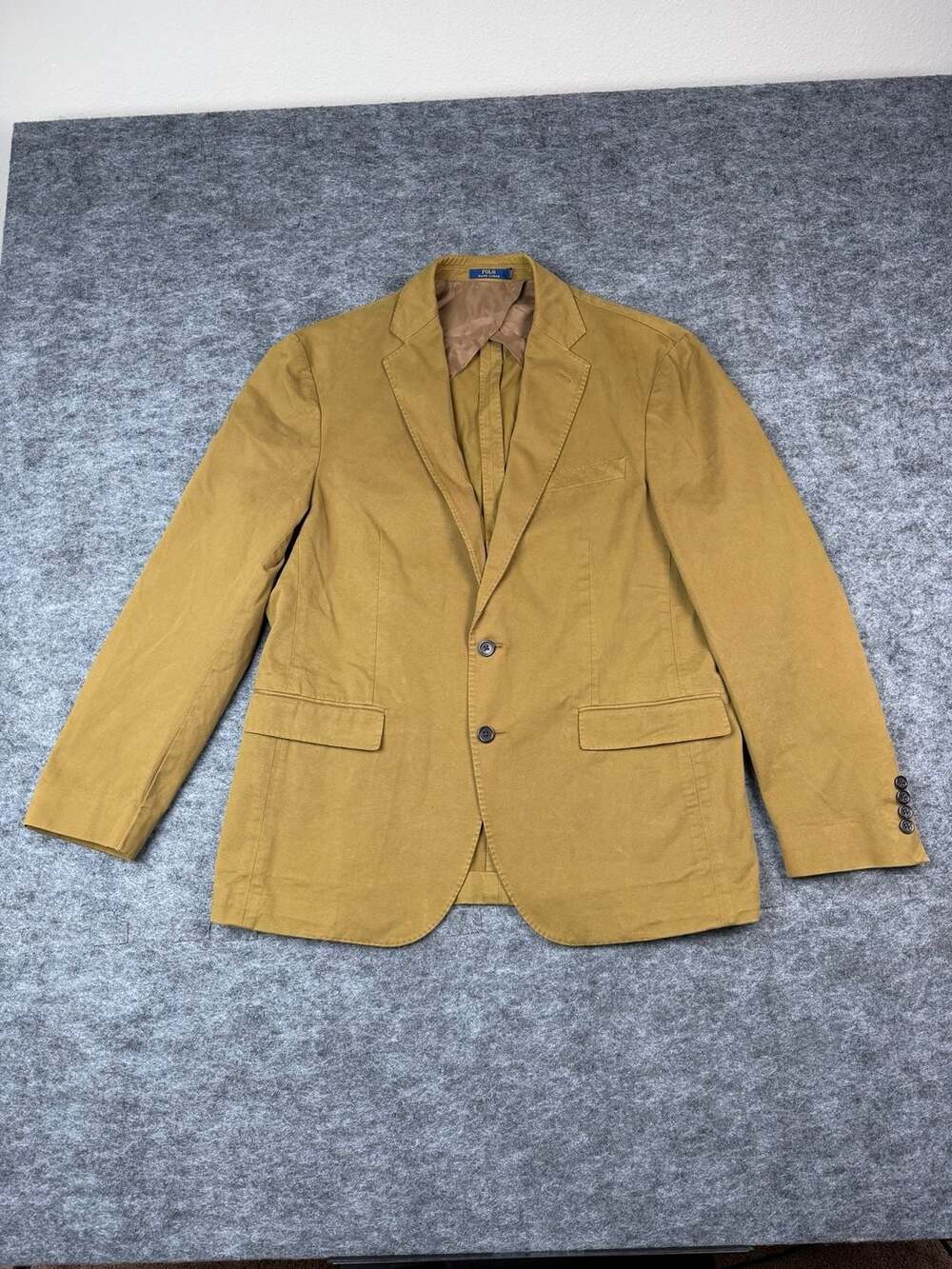 Polo Ralph Lauren Stretch Cotton Twill Blazer Size 40R Tan